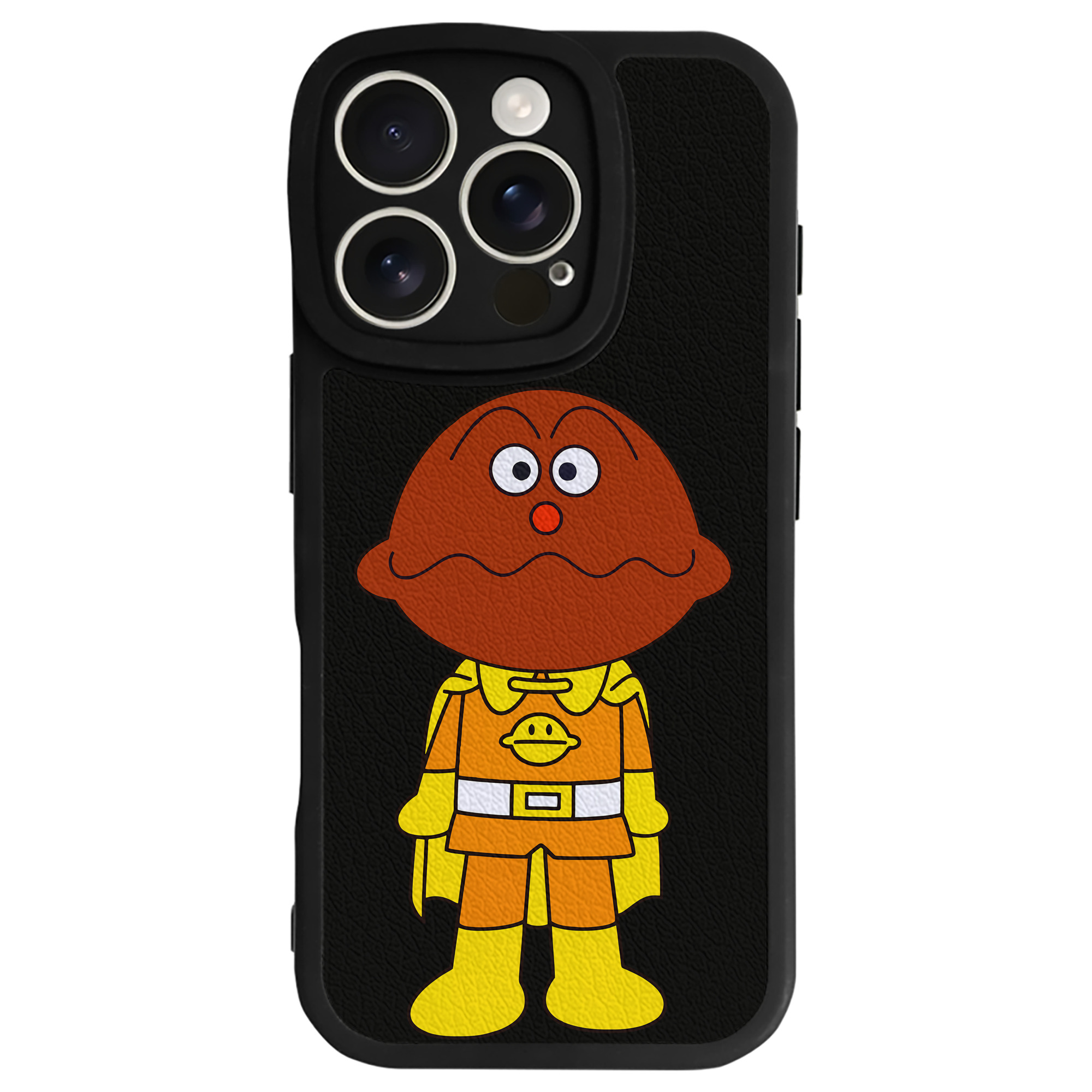 （画像用） アンパンマン Anpanman 【iPhone 16シリーズ対応】シリコンスマホケース（レザー調） 材質：シリコン